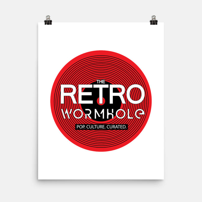 Retro Wormhole Red Inverse-none matte poster-RetroWormhole