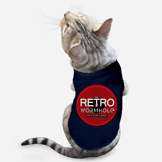 Retro Wormhole Red Inverse-cat basic pet tank-RetroWormhole