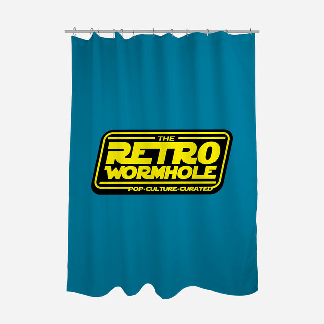 Retro Wormhole Galaxy V2-none polyester shower curtain-RetroWormhole