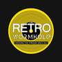 Retro Wormhole Yellow Inverse-none beach towel-RetroWormhole