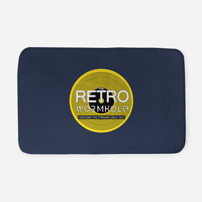Retro Wormhole Yellow Inverse-none memory foam bath mat-RetroWormhole
