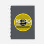Retro Wormhole Yellow Inverse-none dot grid notebook-RetroWormhole