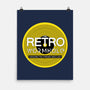 Retro Wormhole Yellow Inverse-none matte poster-RetroWormhole