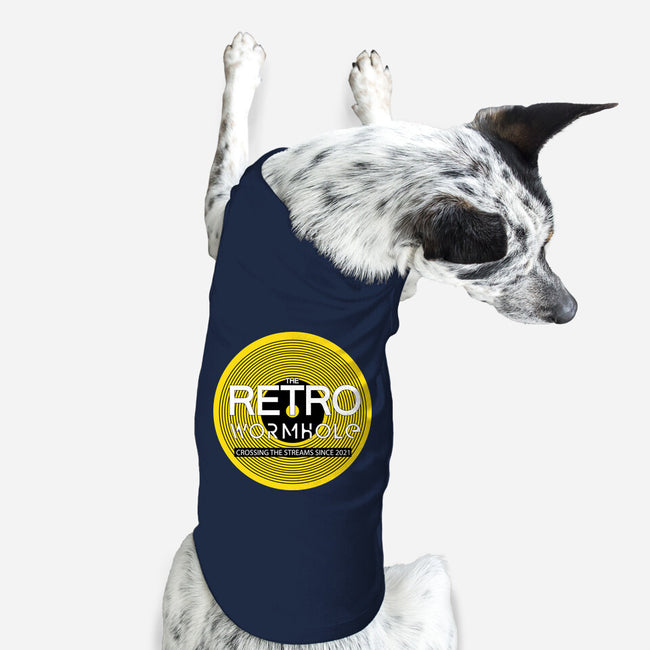 Retro Wormhole Yellow Inverse-dog basic pet tank-RetroWormhole
