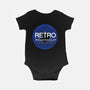Retro Wormhole Blue Inverse-baby basic onesie-RetroWormhole