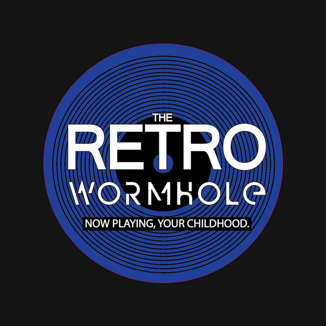 Retro Wormhole Blue Inverse-none beach towel-RetroWormhole