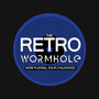 Retro Wormhole Blue Inverse-youth basic tee-RetroWormhole