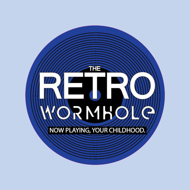 Retro Wormhole Blue Inverse-none basic tote bag-RetroWormhole