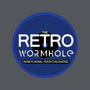 Retro Wormhole Blue Inverse-none removable cover throw pillow-RetroWormhole