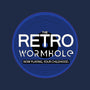 Retro Wormhole Blue Inverse-none memory foam bath mat-RetroWormhole