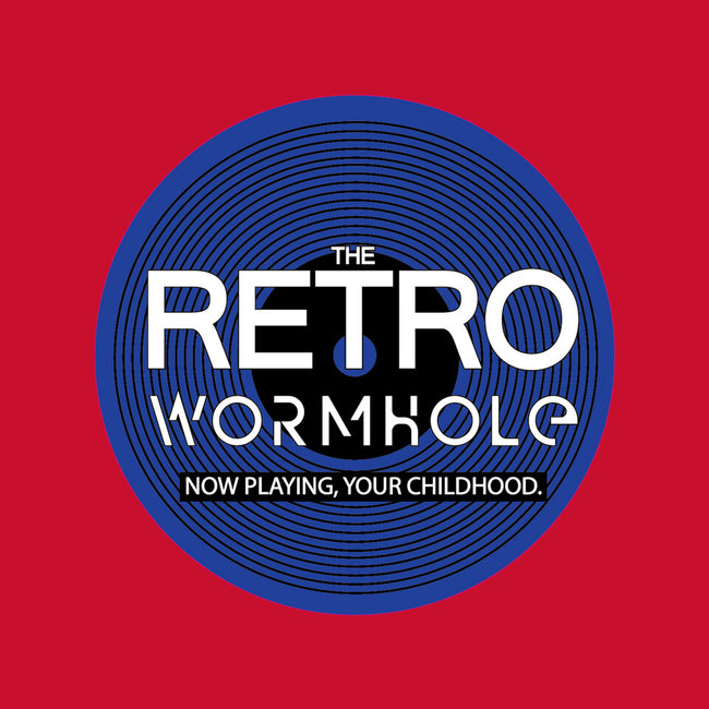 Retro Wormhole Blue Inverse-none beach towel-RetroWormhole