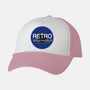 Retro Wormhole Blue Inverse-unisex trucker hat-RetroWormhole