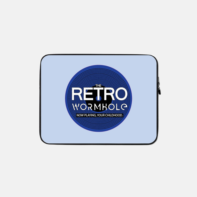 Retro Wormhole Blue Inverse-none zippered laptop sleeve-RetroWormhole