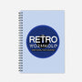 Retro Wormhole Blue Inverse-none dot grid notebook-RetroWormhole