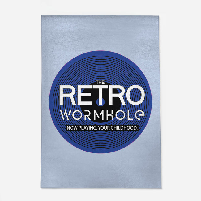 Retro Wormhole Blue Inverse-none indoor rug-RetroWormhole