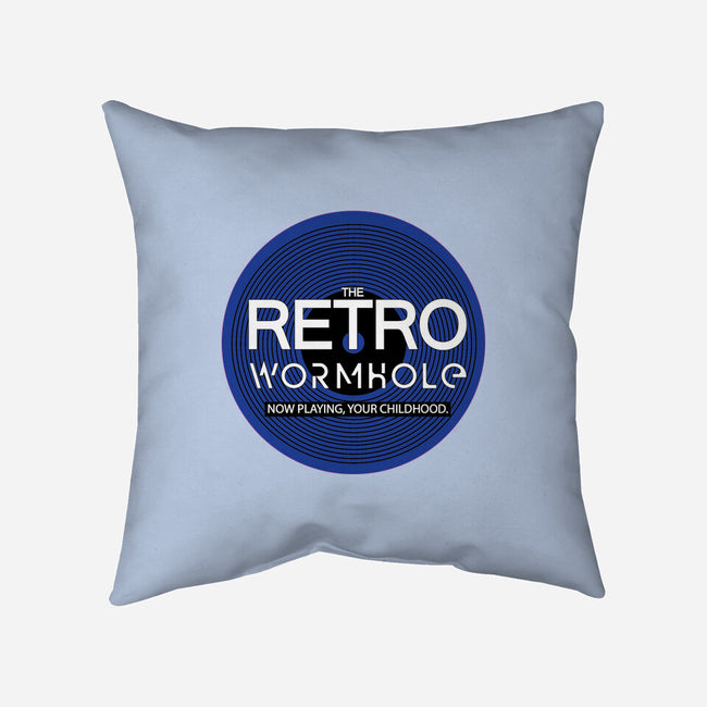 Retro Wormhole Blue Inverse-none removable cover throw pillow-RetroWormhole