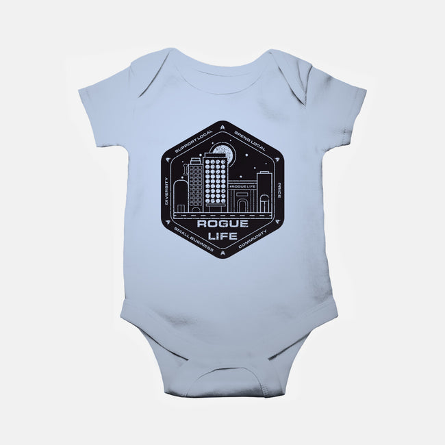 Rogue Life Small Business-baby basic onesie-RetroWormhole
