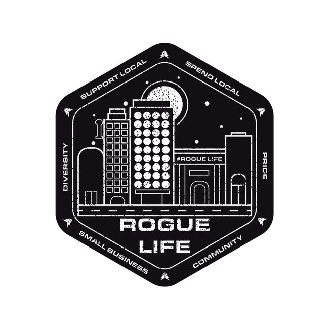 Rogue Life Small Business-none zippered laptop sleeve-RetroWormhole