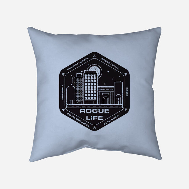 Rogue Life Small Business-none removable cover throw pillow-RetroWormhole