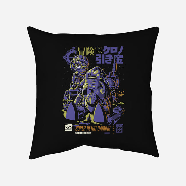Robot Repair-none removable cover w insert throw pillow-Nihon Bunka
