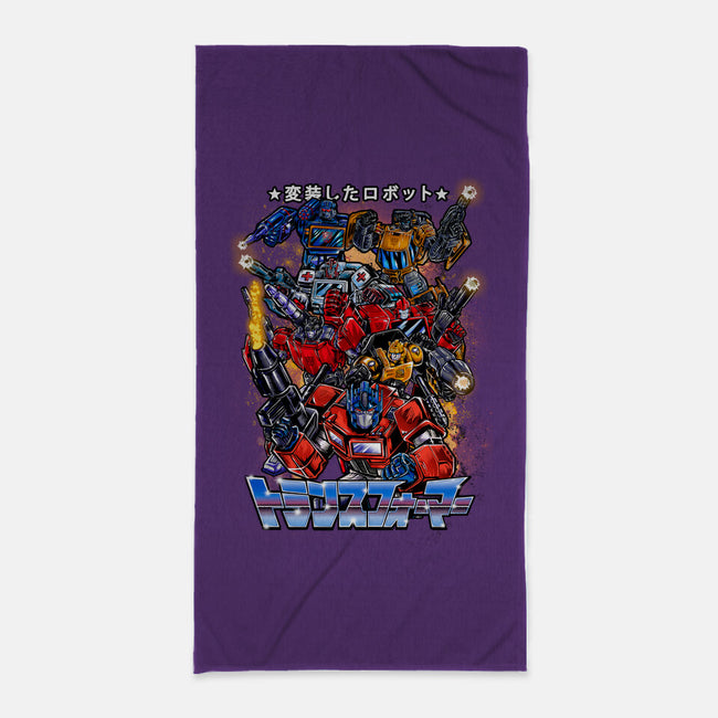 Autobots Squadron-none beach towel-Knegosfield