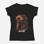 One Die To Roll Them All-womens v-neck tee-Knegosfield