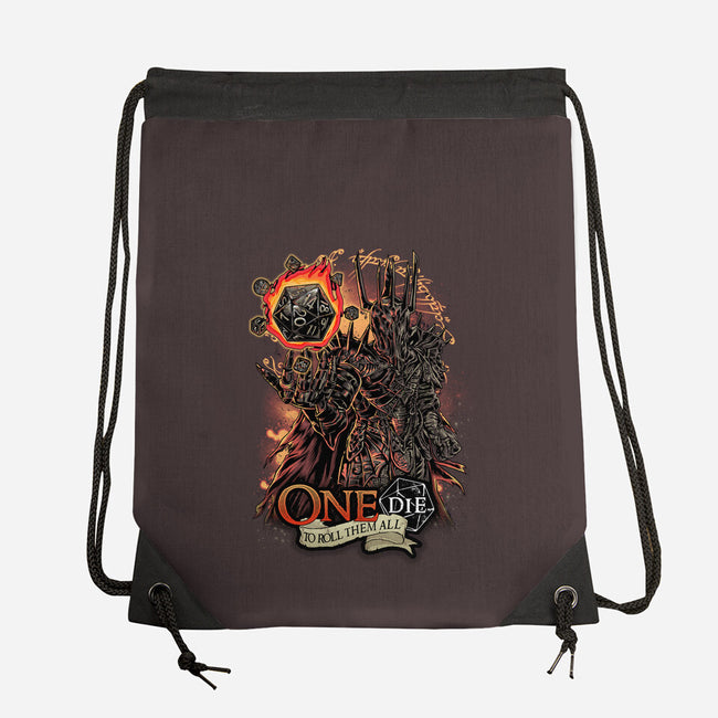 One Die To Roll Them All-none drawstring bag-Knegosfield