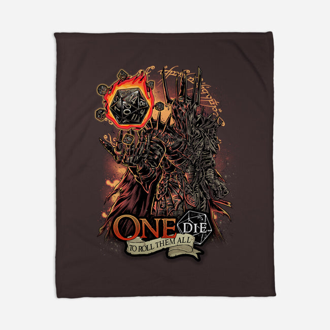 One Die To Roll Them All-none fleece blanket-Knegosfield