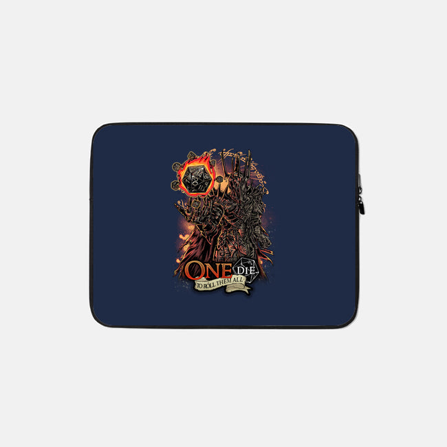 One Die To Roll Them All-none zippered laptop sleeve-Knegosfield