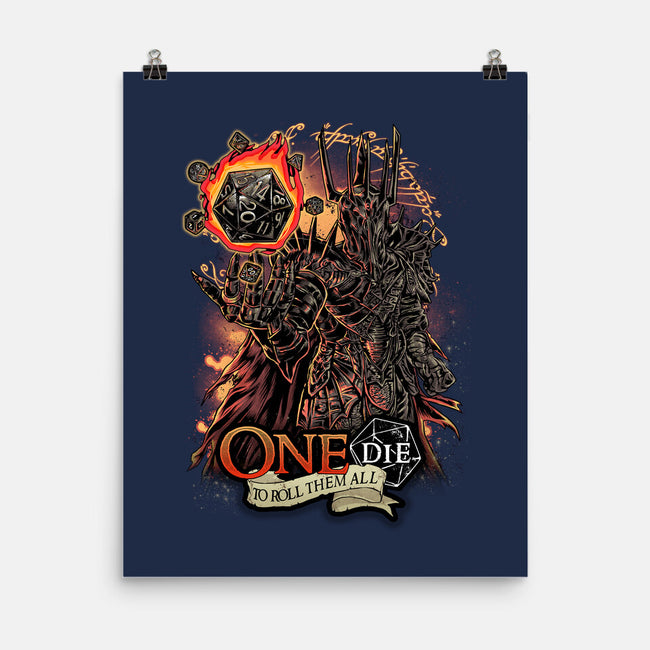 One Die To Roll Them All-none matte poster-Knegosfield