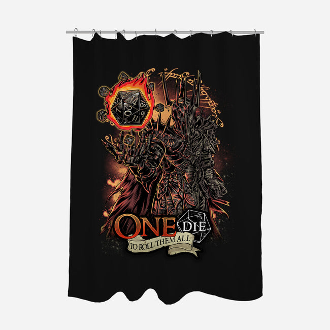 One Die To Roll Them All-none polyester shower curtain-Knegosfield