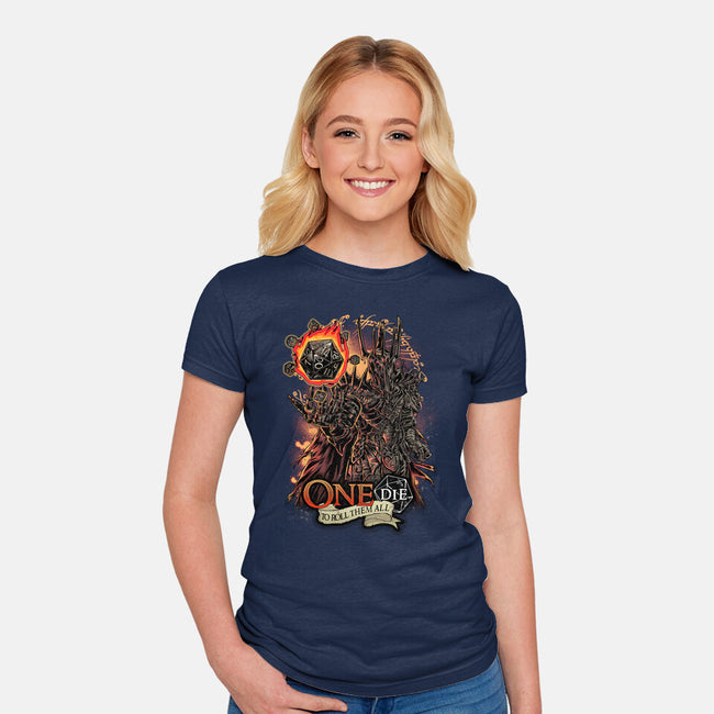 One Die To Roll Them All-womens fitted tee-Knegosfield