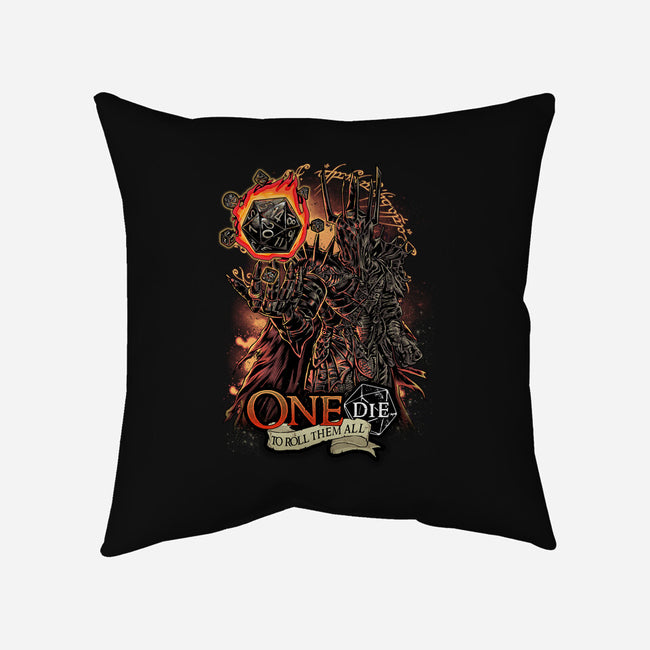 One Die To Roll Them All-none removable cover w insert throw pillow-Knegosfield