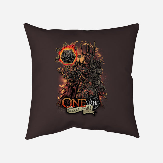 One Die To Roll Them All-none removable cover w insert throw pillow-Knegosfield
