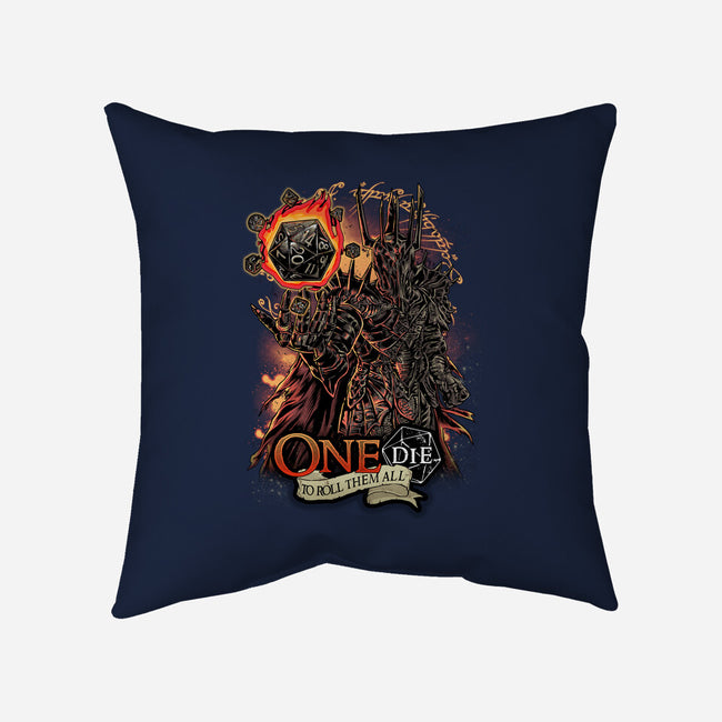 One Die To Roll Them All-none removable cover w insert throw pillow-Knegosfield