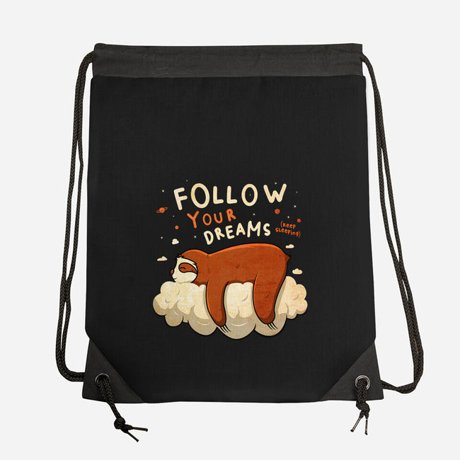 Follow Your Dream-none drawstring bag-ducfrench