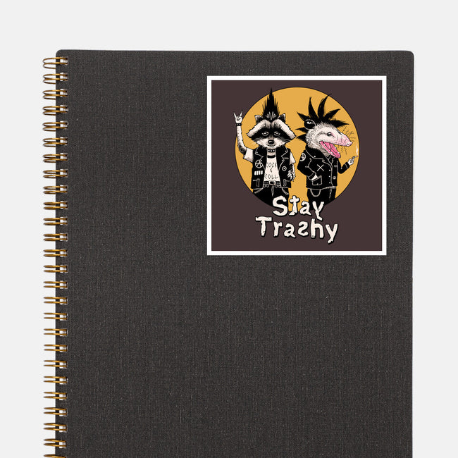 Stay Trashy-none glossy sticker-vp021
