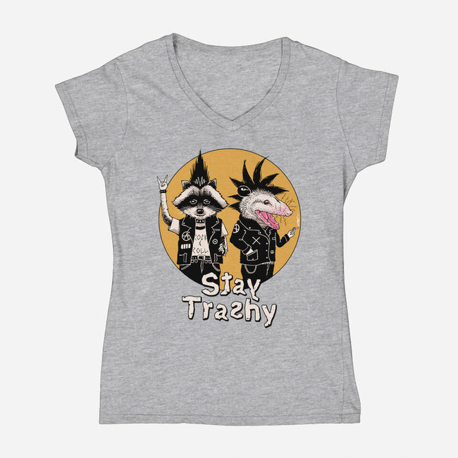 Stay Trashy-womens v-neck tee-vp021