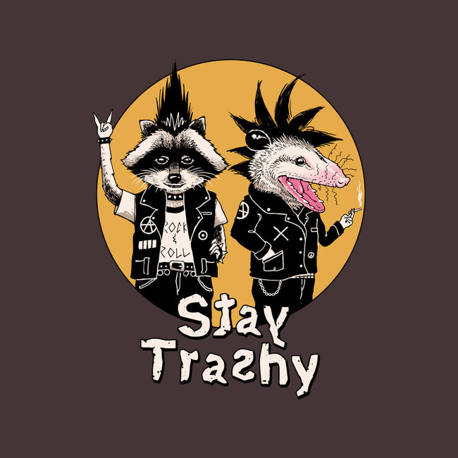 Stay Trashy-none removable cover w insert throw pillow-vp021