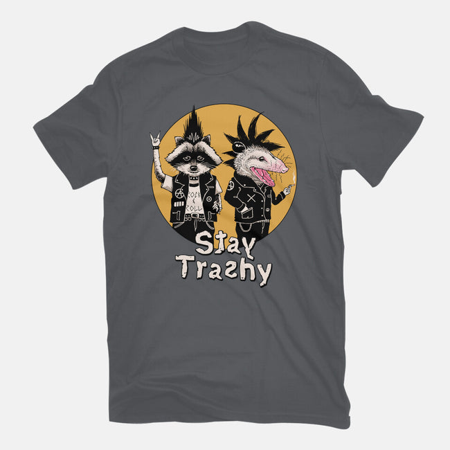 Stay Trashy-womens fitted tee-vp021