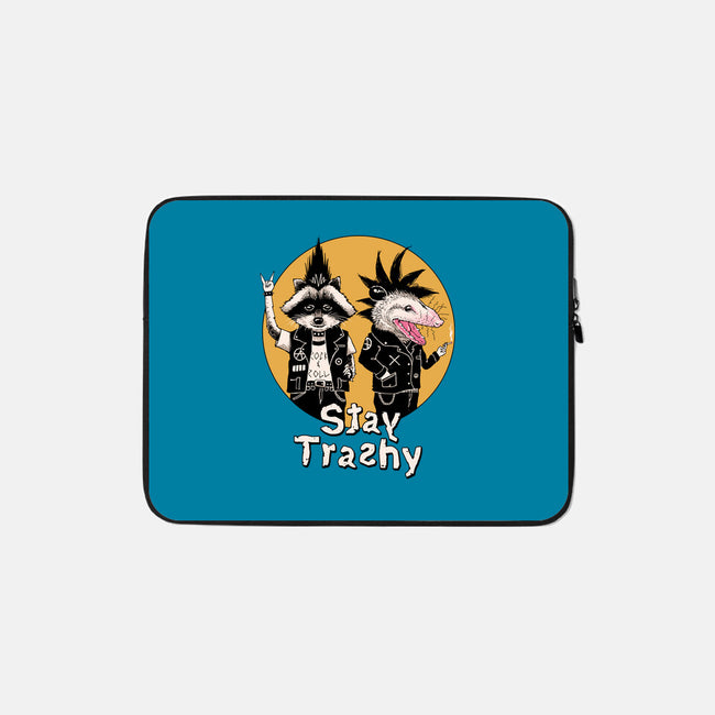 Stay Trashy-none zippered laptop sleeve-vp021