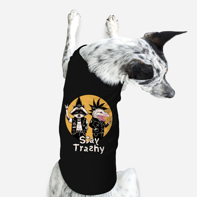Stay Trashy-dog basic pet tank-vp021