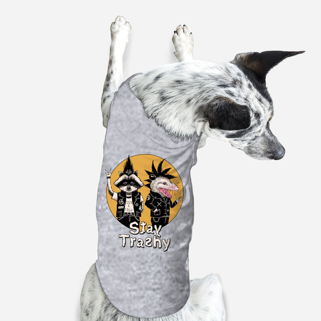 Stay Trashy-dog basic pet tank-vp021