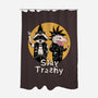 Stay Trashy-none polyester shower curtain-vp021