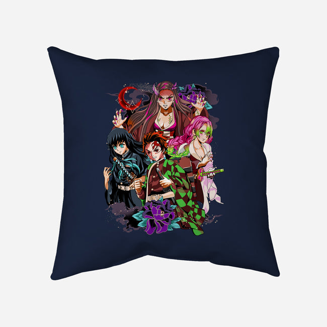 Swordsmith Hashira Team-none removable cover w insert throw pillow-heydale