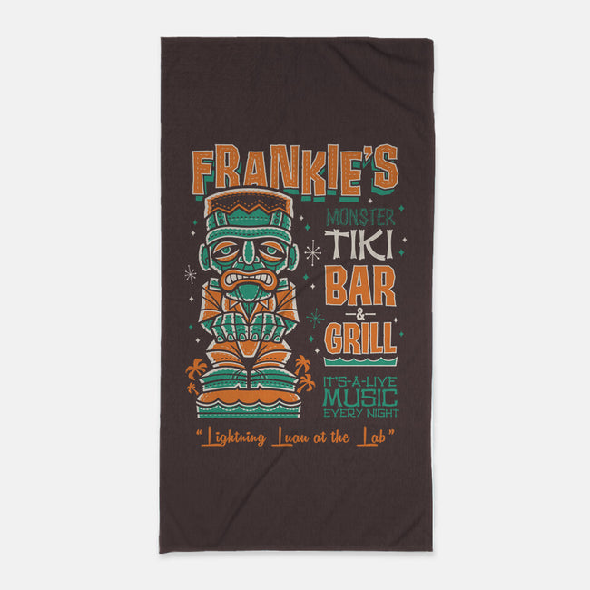 Frankie's Monster Tiki Bar-none beach towel-Nemons