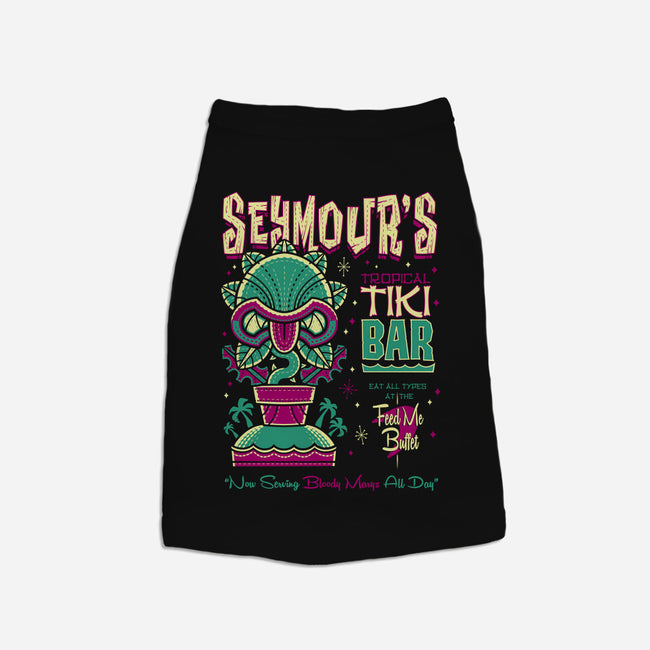Seymour's Tropical Tiki Bar-dog basic pet tank-Nemons