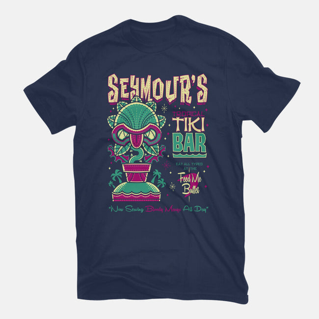 Seymour's Tropical Tiki Bar-womens basic tee-Nemons