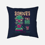 Seymour's Tropical Tiki Bar-none removable cover w insert throw pillow-Nemons