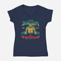 Raph's Gym-womens v-neck tee-teesgeex